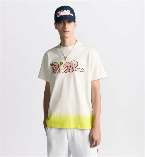 dior kaws t shirt white